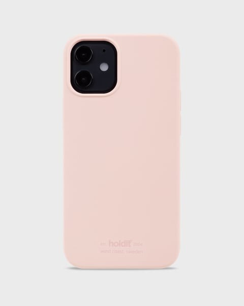 Holdit Telefonskal Silicone iPhone 12 Mini - Ljusrosa - Travels And Bags