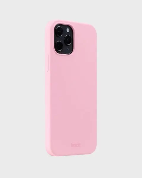 Holdit Telefonskal Silicone iPhone 12/12 Pro - Ljusrosa - Travels And Bags