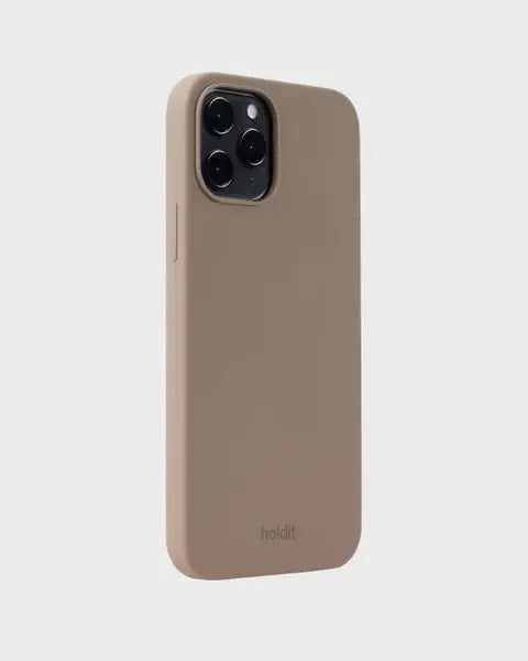 Holdit Telefonskal Silicone iPhone 12/12 Pro - Ljusbrun - Travels And Bags