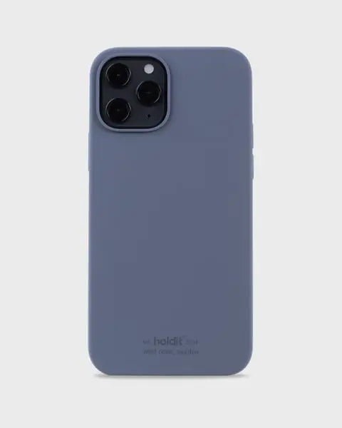 Holdit Telefonskal Silicone iPhone 12/12 Pro - Marinblå - Travels And Bags