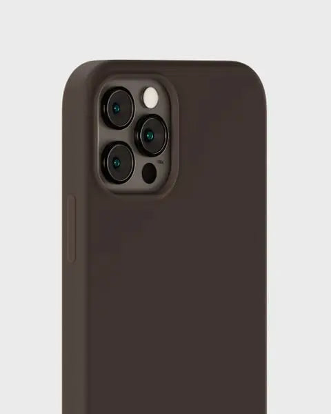 Holdit Silicone Telefonskal iPhone 12/12 Pro - Mörkbrun - Travels And Bags