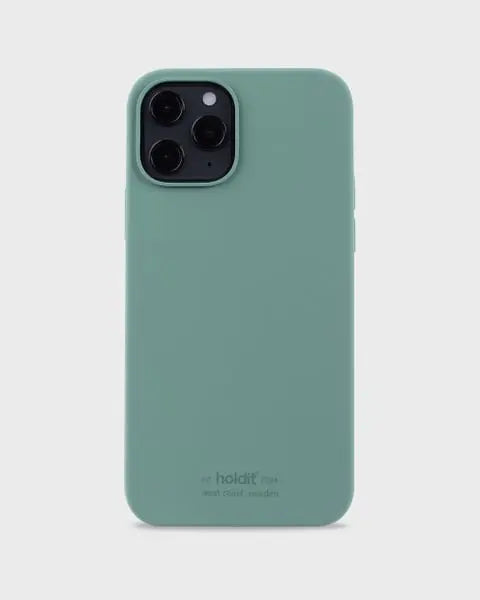 Holdit Telefonskal Silicone iPhone 12/12 Pro - Grön - Travels And Bags