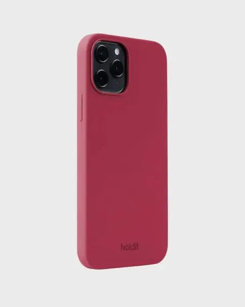 Holdit Telefonskal Silicone iPhone 12/12 Pro - Röd - Travels And Bags