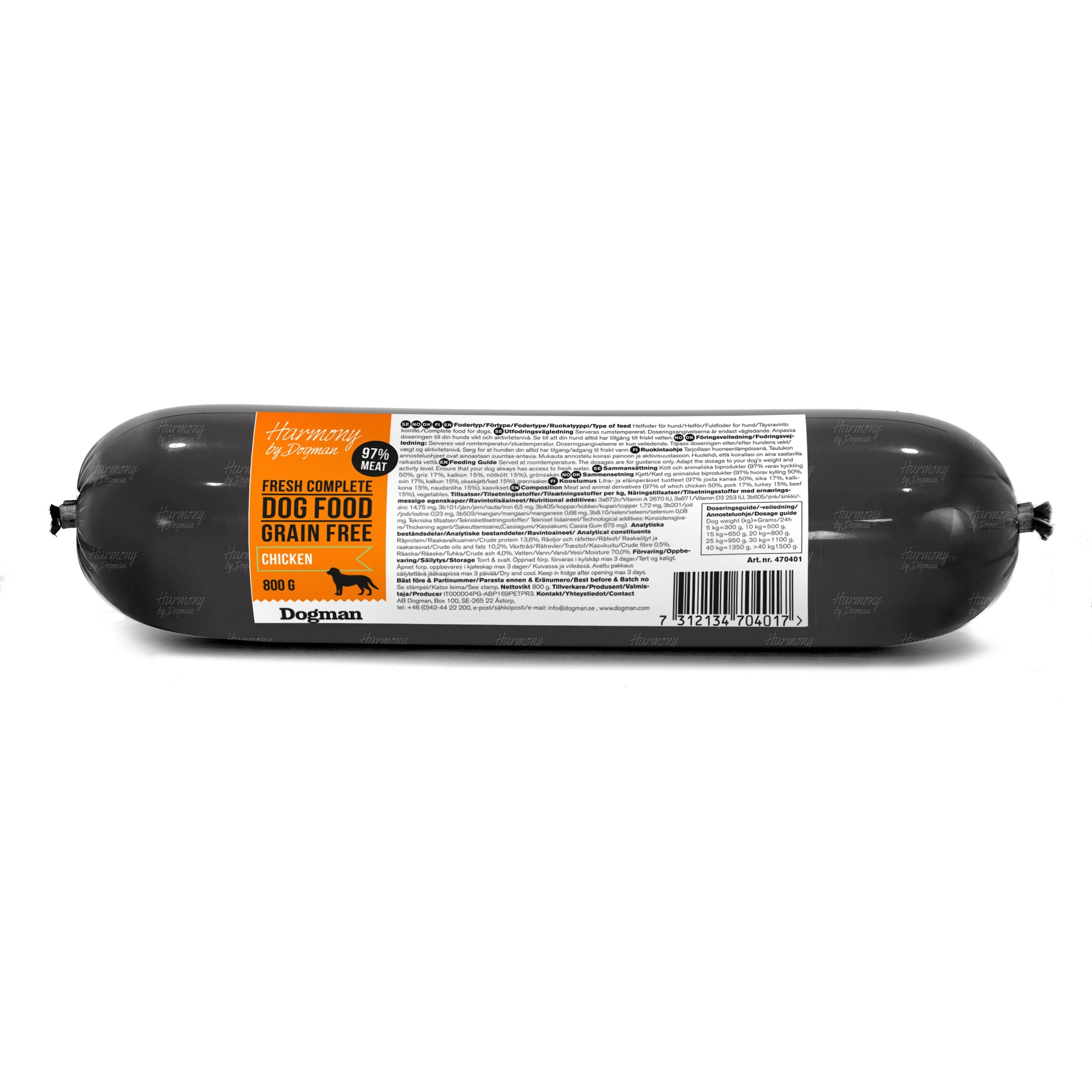 Harmony Grain Free Våtfoder För Hund Med Kyckling 800g