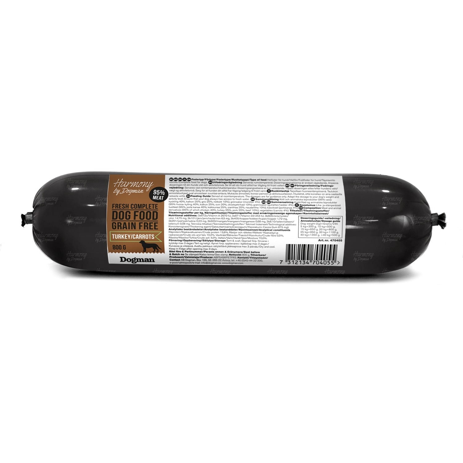 Harmony Grain Free Våtfoder För Hund Med Kalkon 800g