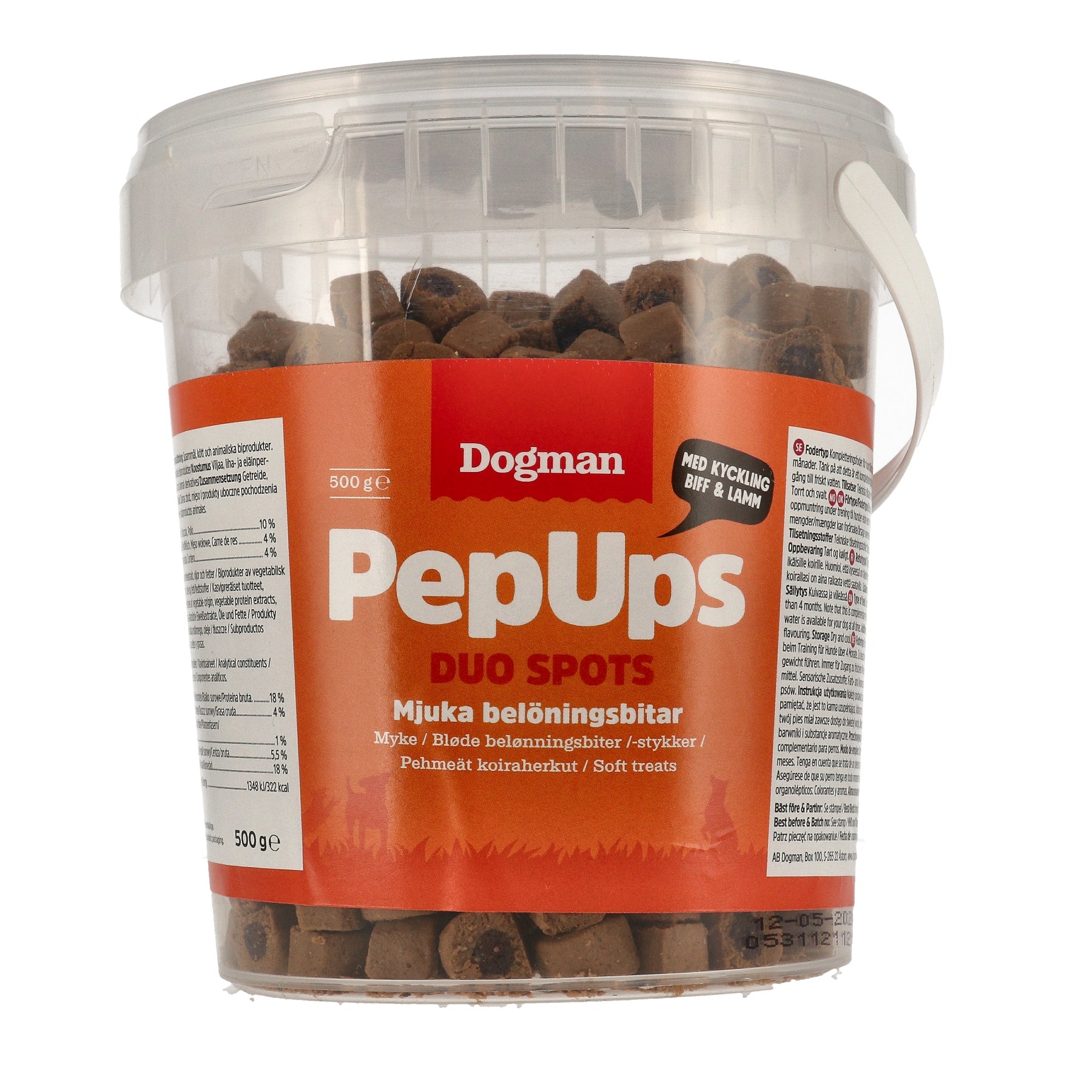 Dogman Pepups Duo Spots 3-smak 100g