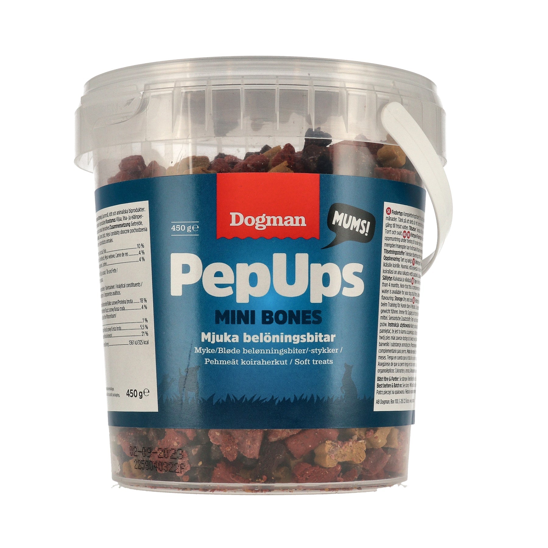 Dogman Pepups Mini Bones 450g