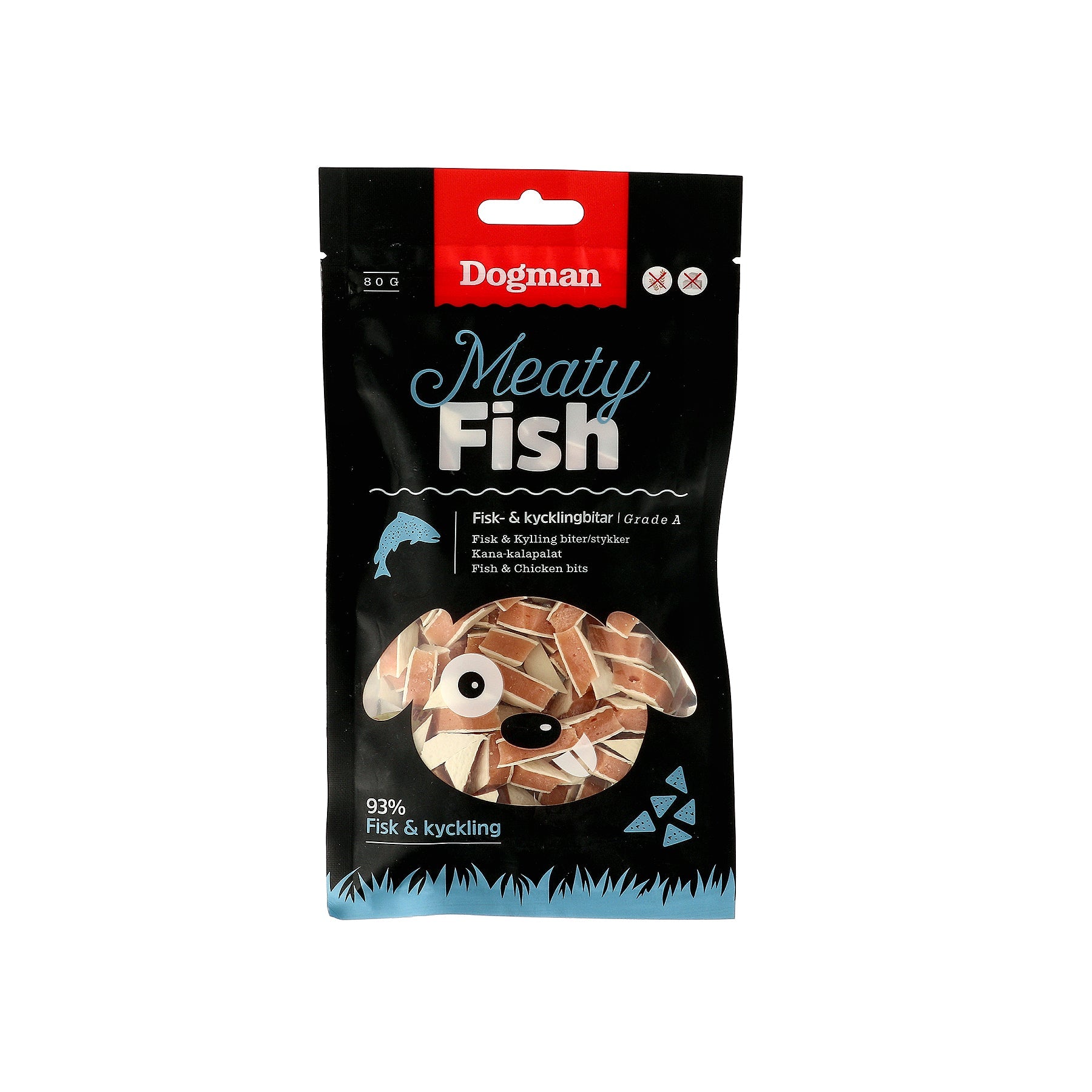Dogman Fisk Och Kycklingbitar 80g