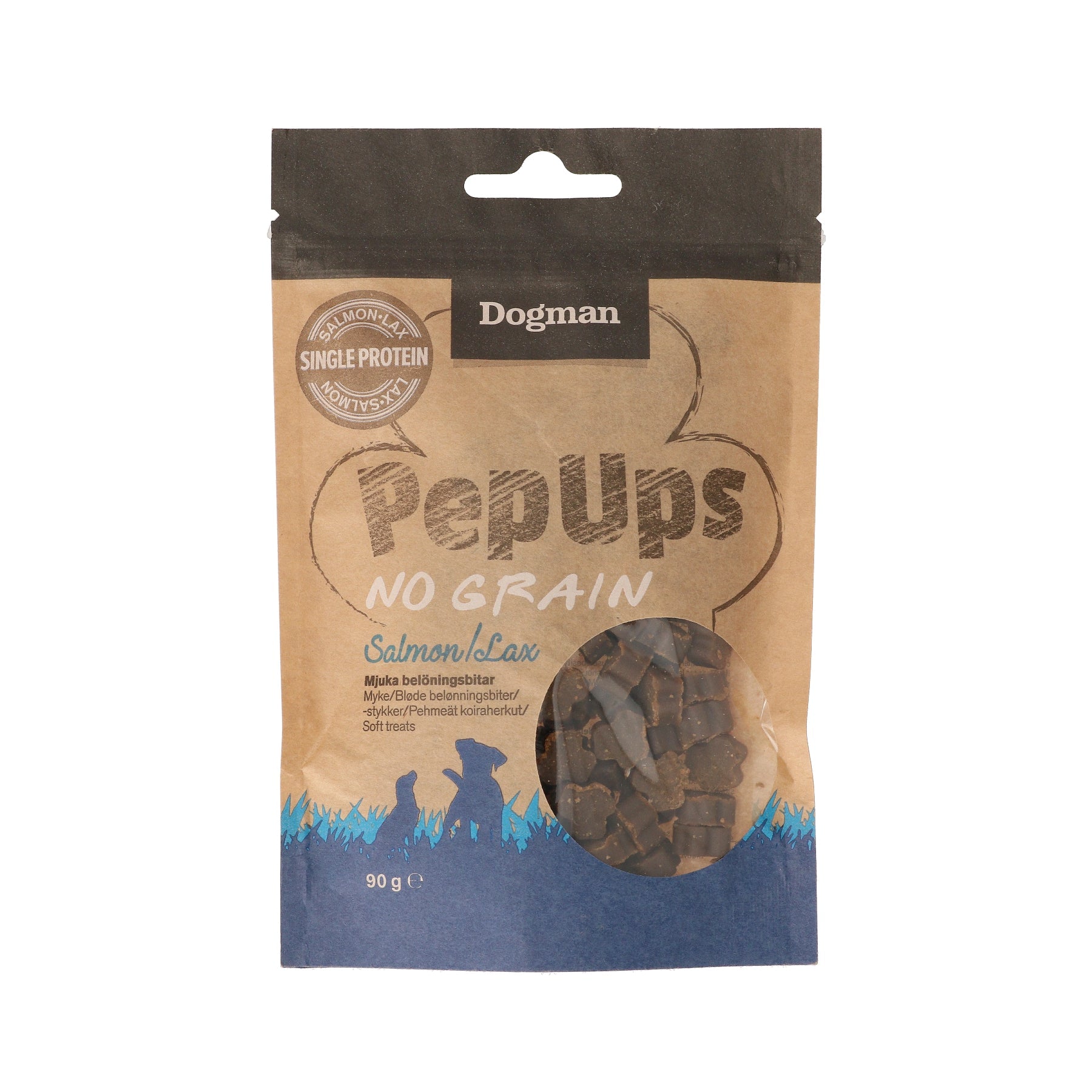 Dogman Pep Ups No Grain Lax Hundgodis 90g