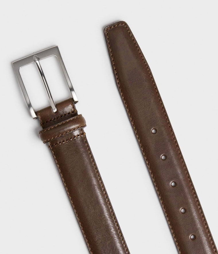 Saddler Odense Läderbälte - Mörkbrun - Travels And Bags