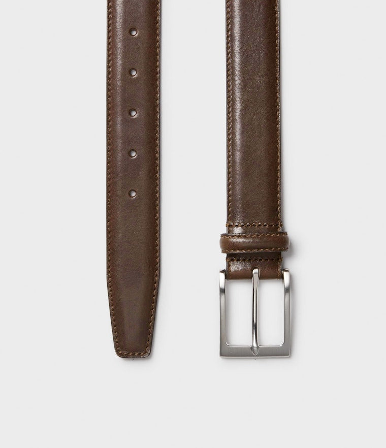 Saddler Odense Läderbälte - Mörkbrun - Travels And Bags