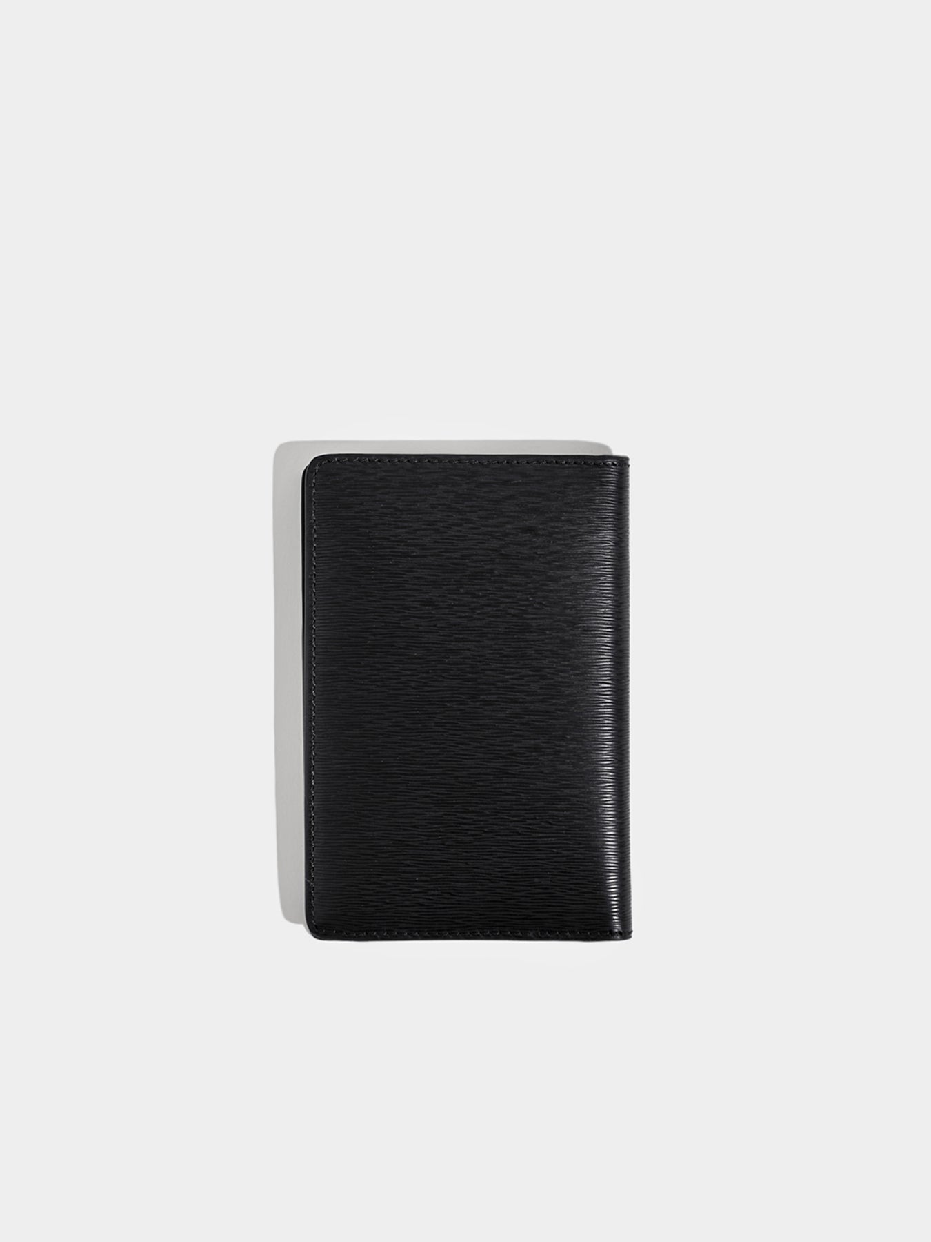 Travel Wallet Black Leather Schwarzes Leder