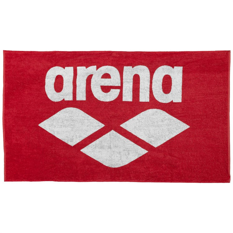 Arena Pool Mjuk Handduk Röd-Vit