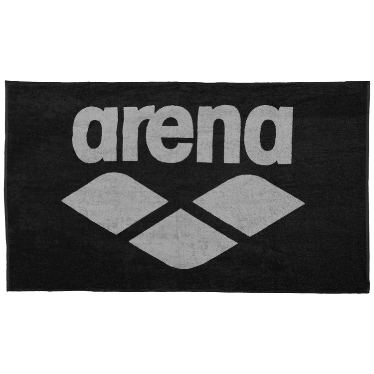 Arena Pool Mjuk Handduk Svart-Grå