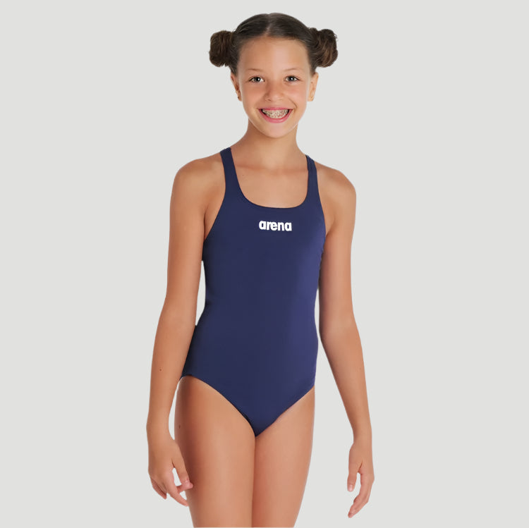 Arena Team Swim Pro Baddräkt För Flickor - Marinblå Arena
