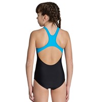 Arena Multi Pixels Swim Pro Tjejbaddräkt Baksida Svart-Turkos