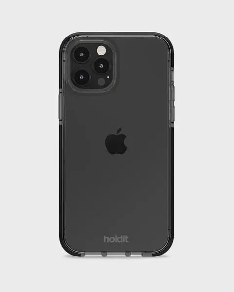 Holdit Telefonskal Seethru iPhone 12/12 Pro - Svart - Travels And Bags