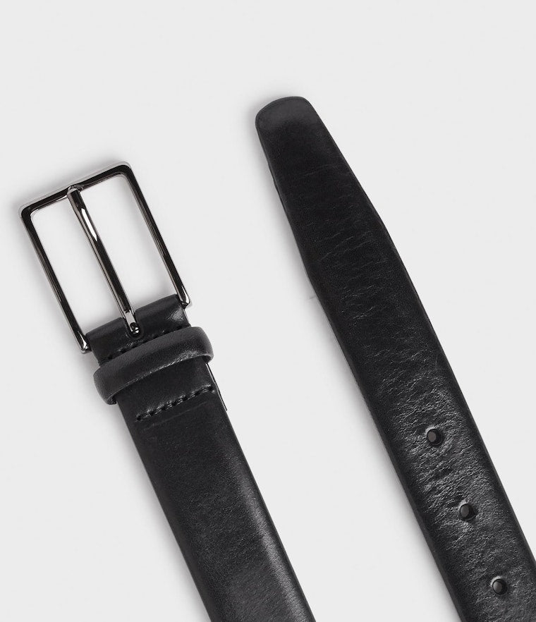 Saddler Flen Läderbälte - Svart - Travels And Bags