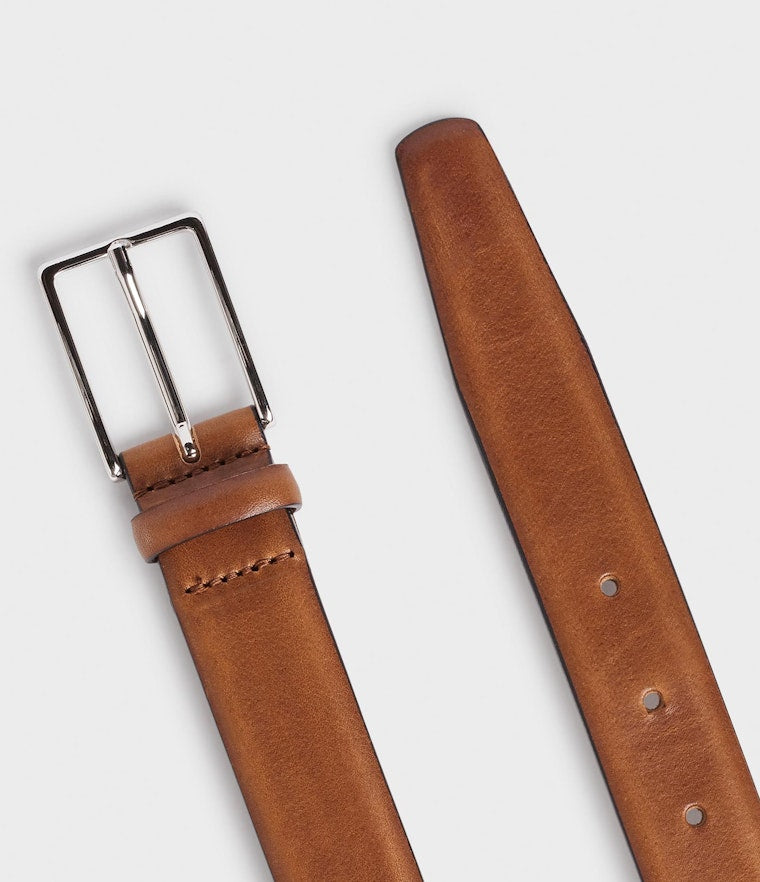Saddler Flen Läderbälte - Brun - Travels And Bags