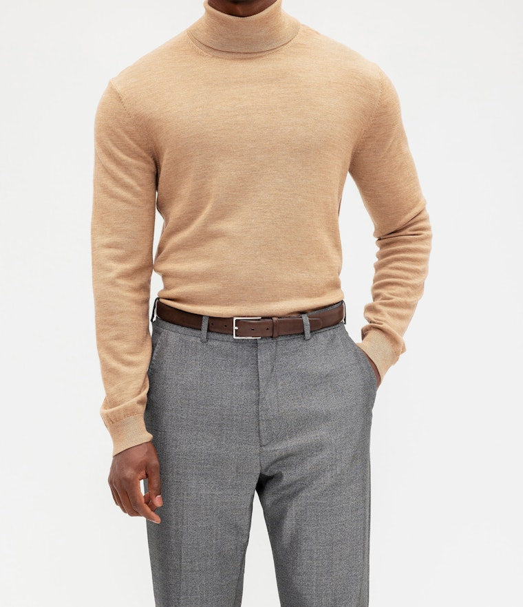 Saddler Flen Läderbälte - Mörkbrun - Travels And Bags