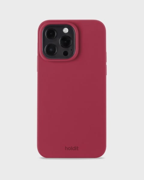 Holdit Telefonskal Silicone iPhone 13 Pro - Röd - Travels And Bags