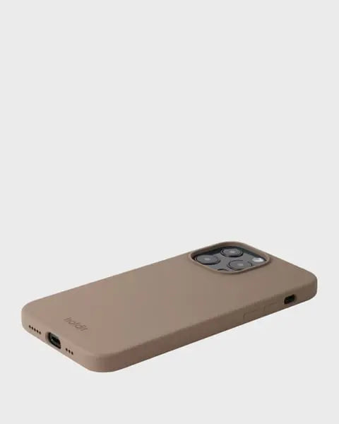Holdit Telefonskal Silicone iPhone 13 Pro - Ljusbrun - Travels And Bags