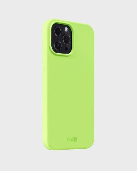 Holdit Telefonskal Silicone iPhone 13 Pro Max - Limegrön - Travels And Bags