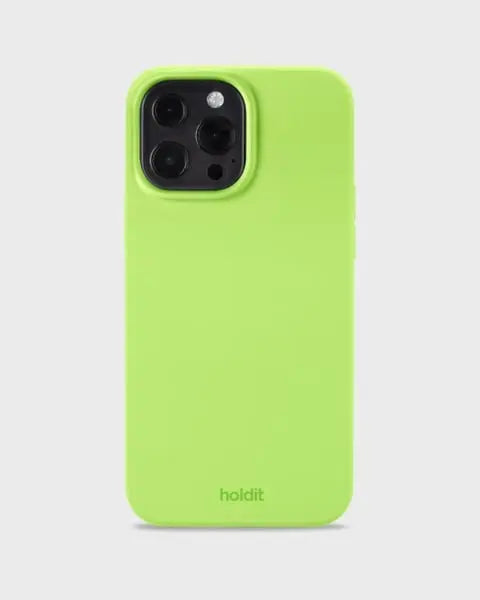 Holdit Telefonskal Silicone iPhone 13 Pro Max - Limegrön - Travels And Bags
