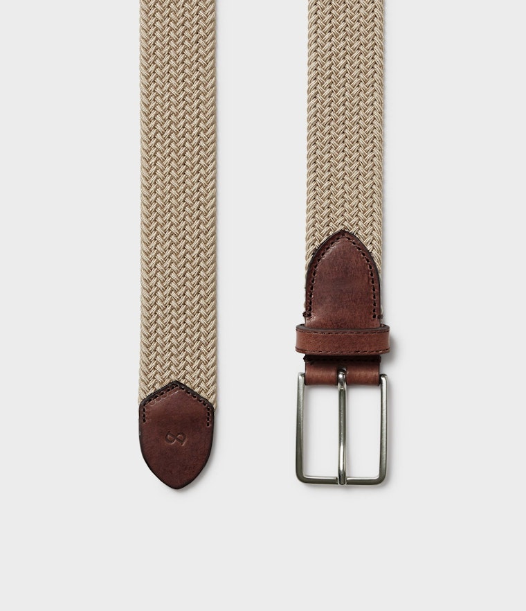 Saddler Marstrand textilbälte - Beige - Travels And Bags