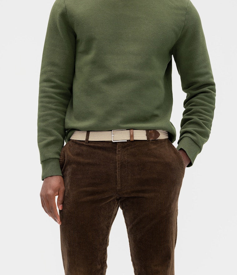 Saddler Marstrand textilbälte - Beige - Travels And Bags