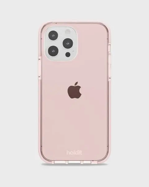 Holdit Telefonskal Seethru iPhone 13 Pro - Ljusrosa - Travels And Bags