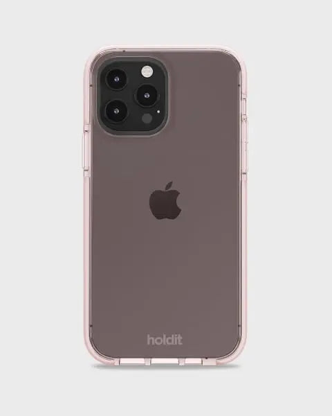 Holdit Telefonskal Seethru iPhone 13 Pro - Ljusrosa - Travels And Bags