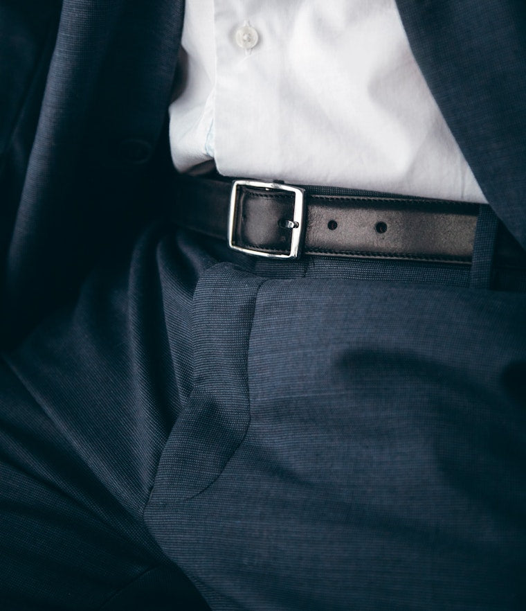 Saddler Dagon Läderbälte - Svart/cognac - Travels And Bags