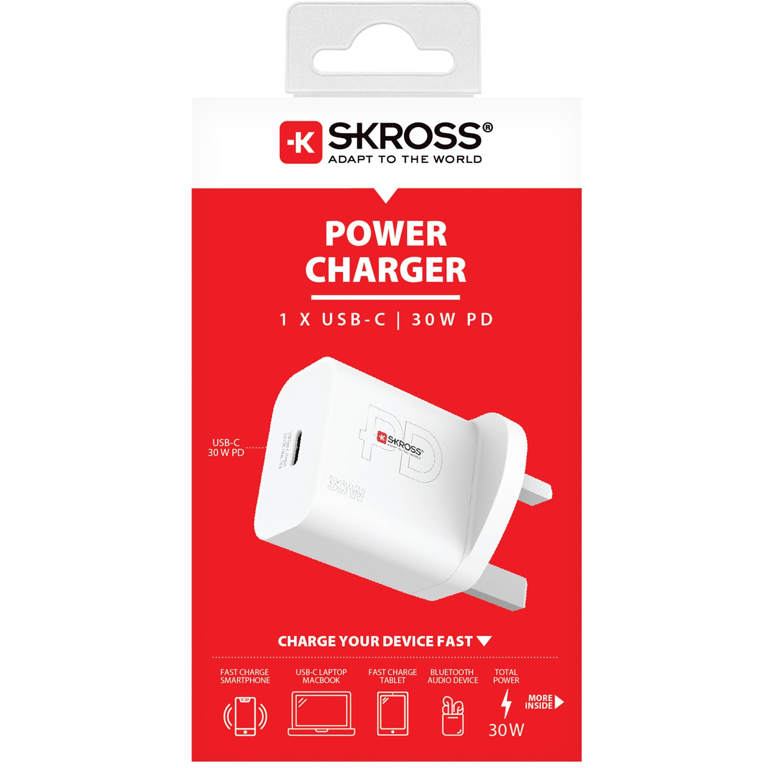 SKROSS - Reseladdare UK m.fl. USB-C PD 30W Ojordad - Travels And Bags