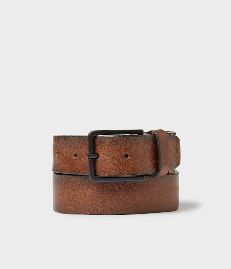 Saddler Montevideo Läderbälte - Brun - Travels And Bags