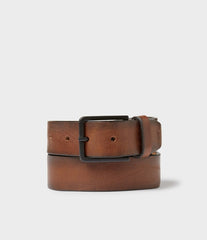Saddler Montevideo Läderbälte - Brun
