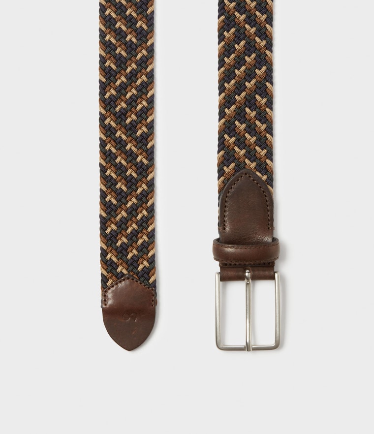 Saddler Mars Textilbälte - Brun - Travels And Bags