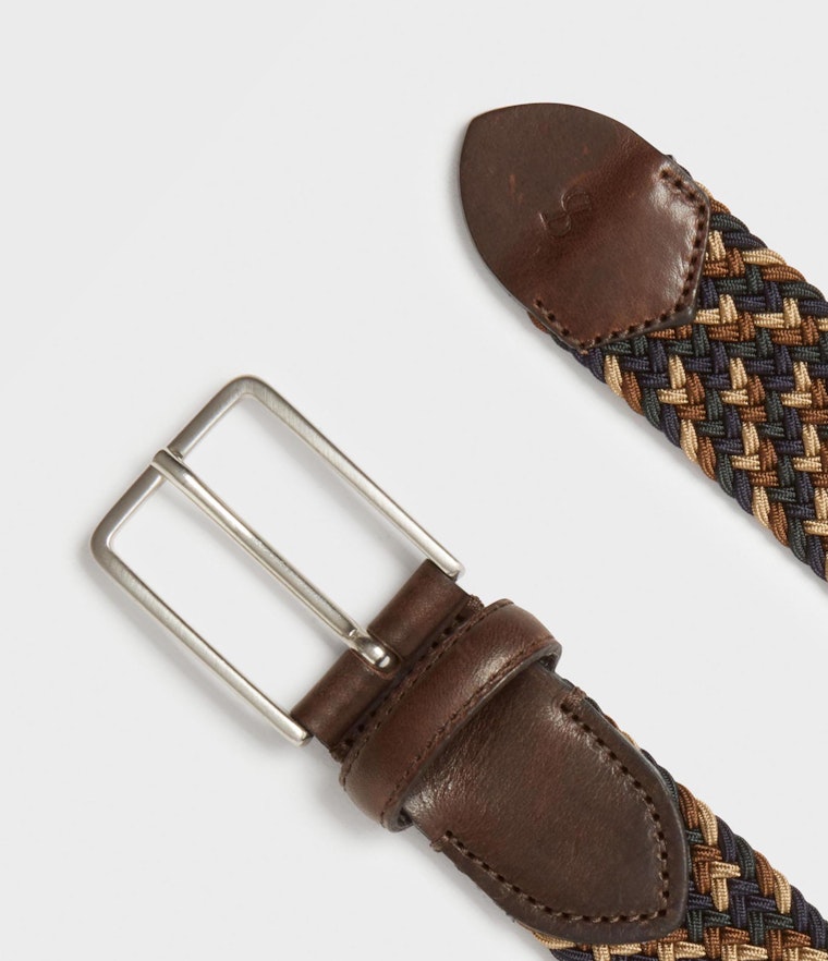 Saddler Mars Textilbälte - Brun - Travels And Bags
