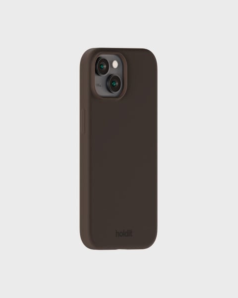 Holdit Telefonskal Silicone iPhone 14/13 - Mörkbrun - Travels And Bags