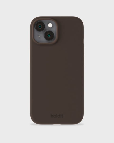 Holdit Telefonskal Silicone iPhone 14/13 - Mörkbrun - Travels And Bags