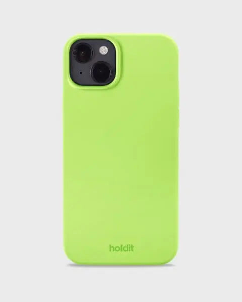Holdit Telefonskal Silicone iPhone 14 Plus - Limegrön - Travels And Bags