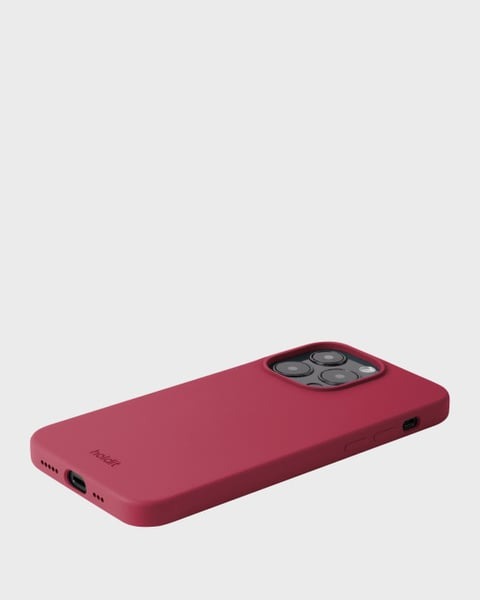 Holdit Telefonskal Silicone iPhone 14 Pro - Röd - Travels And Bags