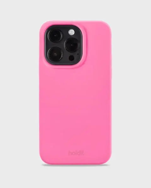 Holdit Telefonskal Silicone iPhone 14 Pro - Rosa - Travels And Bags