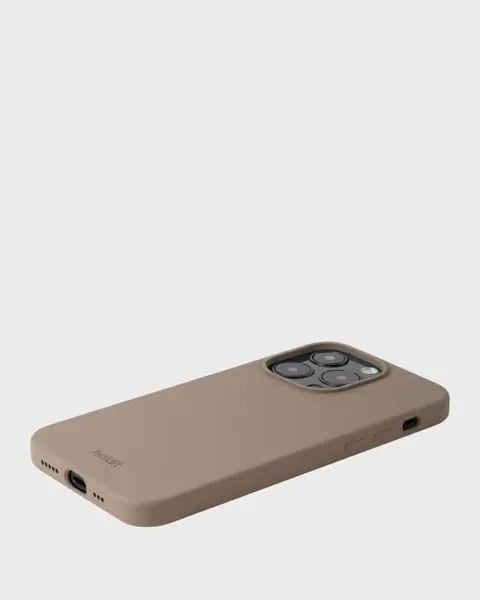 Holdit Telefonskal Silicone iPhone 14 Pro - Ljusbrun - Travels And Bags