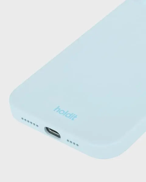 Holdit Telefonskal Silicone iPhone 14 Pro - Ljusblå - Travels And Bags