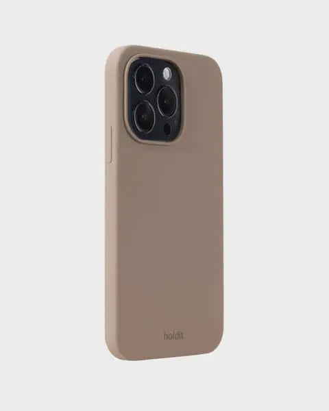 Holdit Telefonskal Silicone iPhone 14 Pro - Ljusbrun - Travels And Bags