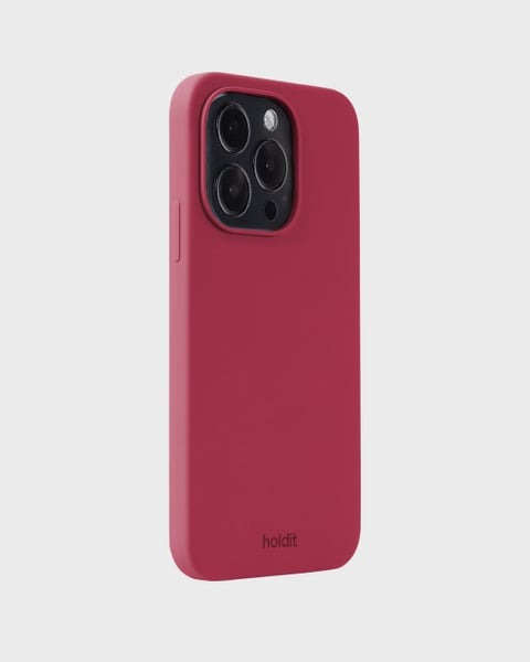 Holdit Telefonskal Silicone iPhone 14 Pro - Röd - Travels And Bags