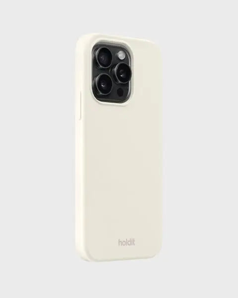 Holdit Telefonskal Silicone iPhone 14 Pro - Krämvit - Travels And Bags