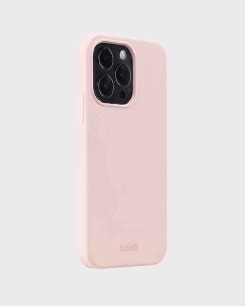 Holdit Telefonskal Silicone iPhone 14 Pro - Ljusrosa - Travels And Bags