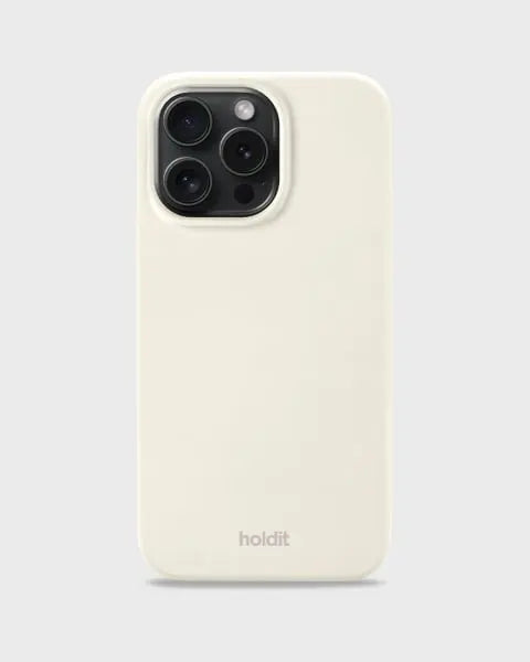 Holdit Telefonskal Silicone iPhone 14 Pro Max - Krämvit - Travels And Bags